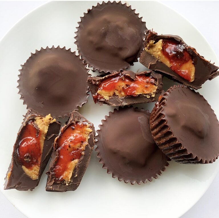 Chocolate PB&J Cups