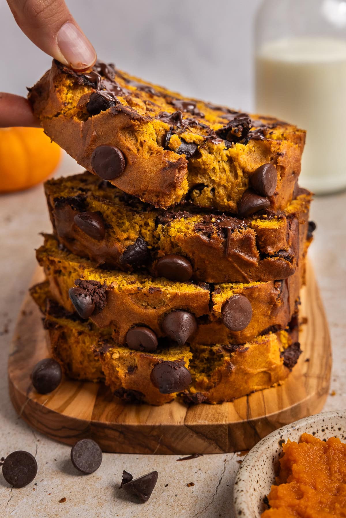 Chocolate Chip Pumpkin Bread