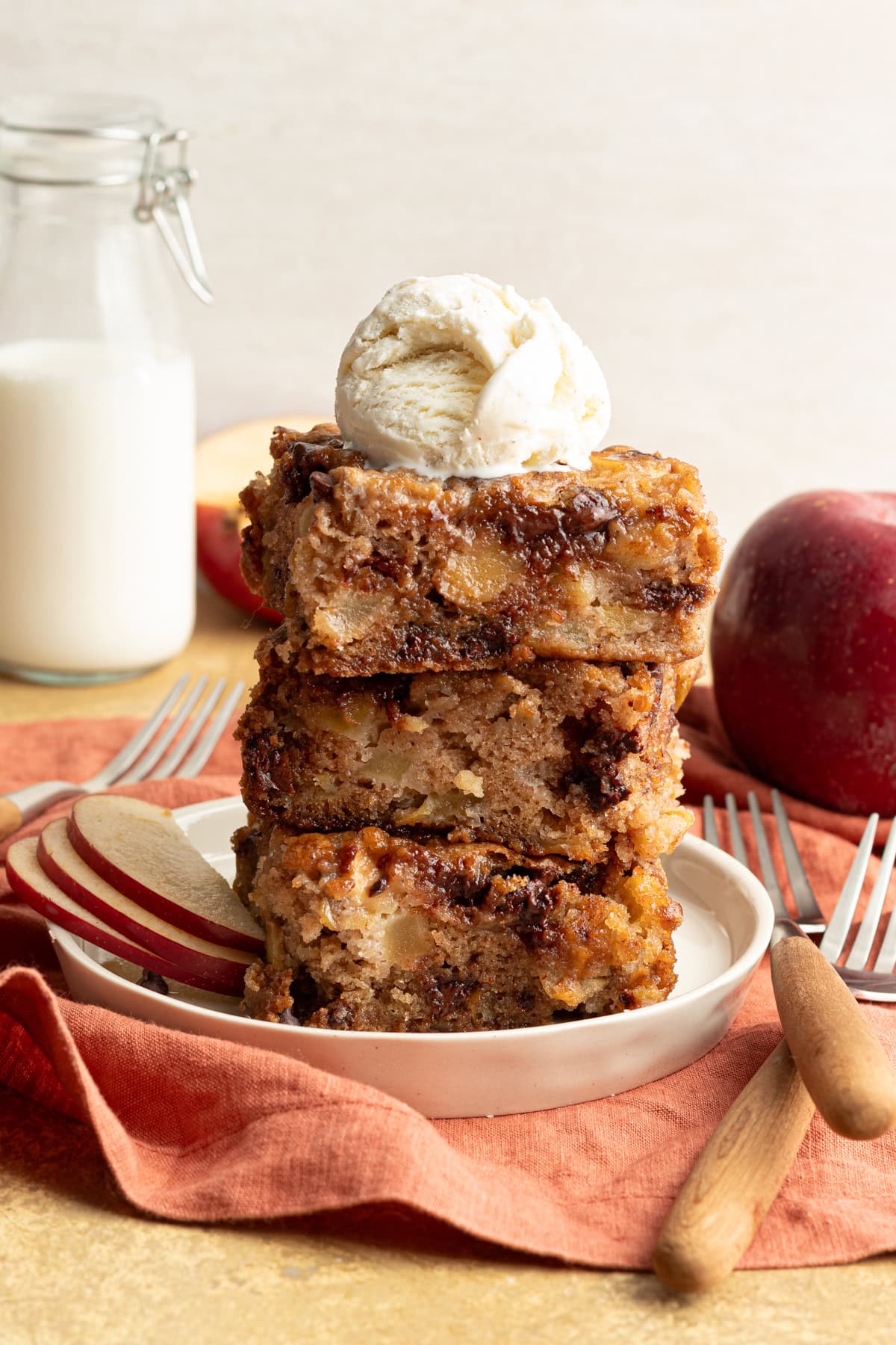 Chocolate Chip Apple Blondies