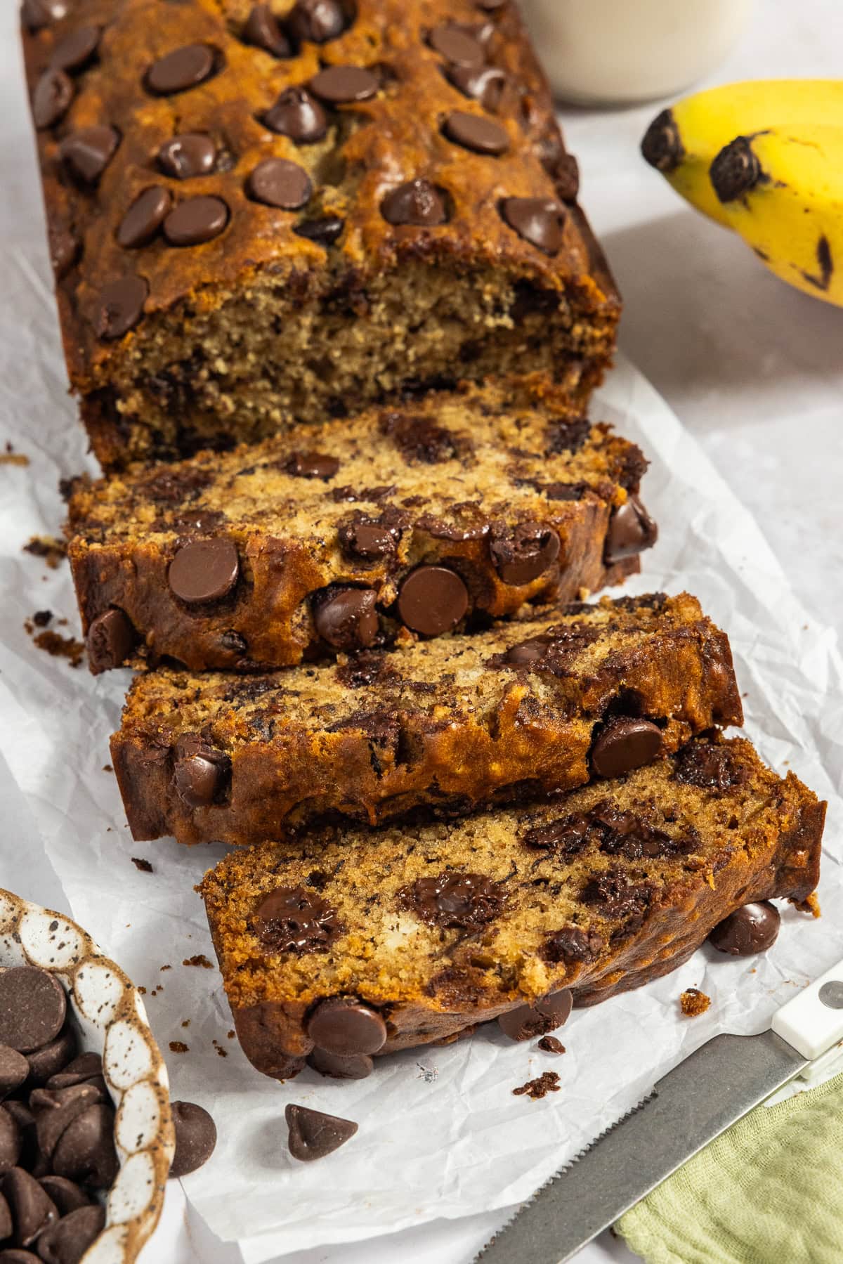 One Bowl Chocolate Chip Banana Bread