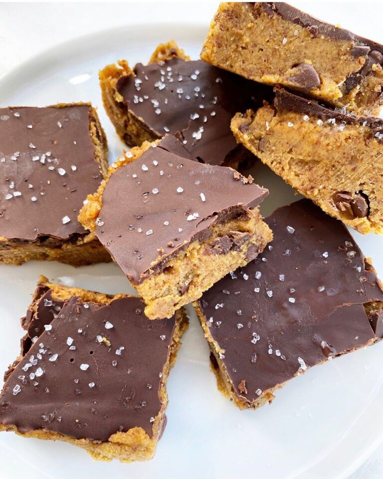 No Bake Pumpkin Cookie Dough Bars