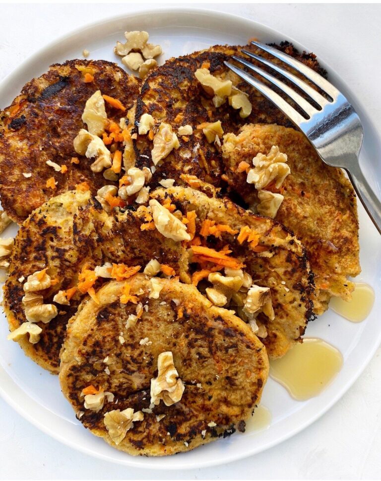 Walnut Carrot Cake Pancakes