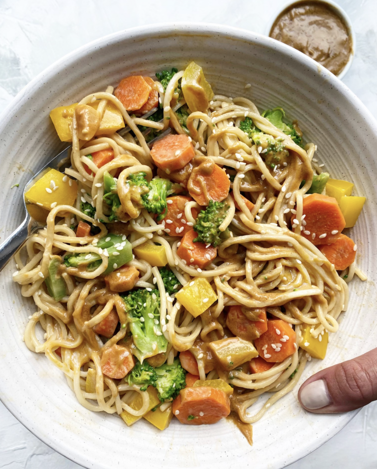 Creamy Peanut Butter Noodle Stir Fry