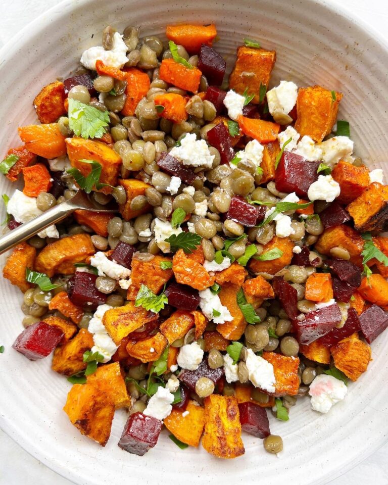 Roasted Vegetable and Lentil Salad