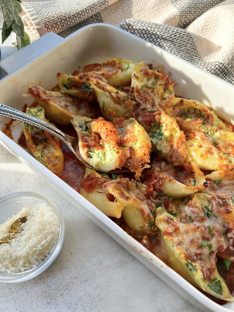 Spinach and Ricotta Stuffed Shells