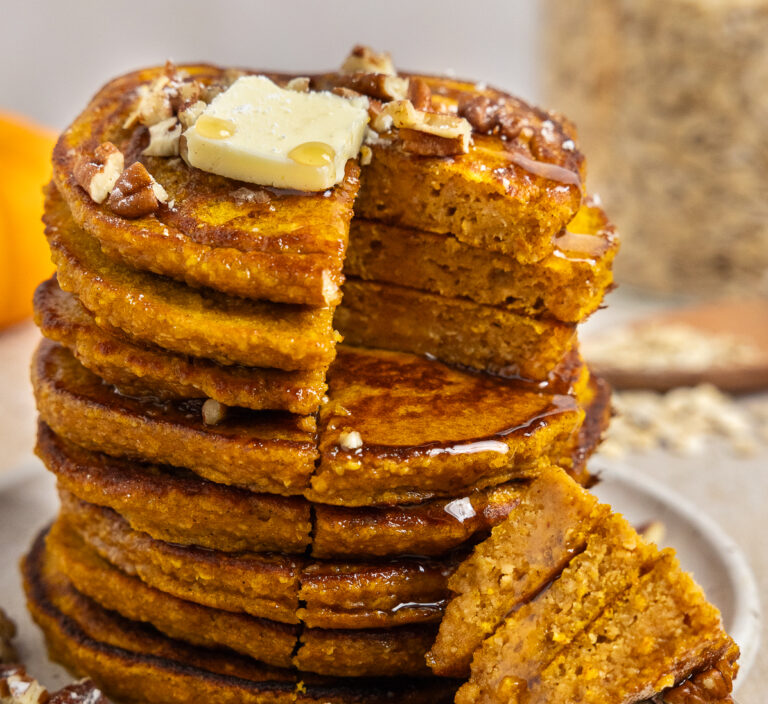 Fluffy Blender Pumpkin Pancakes