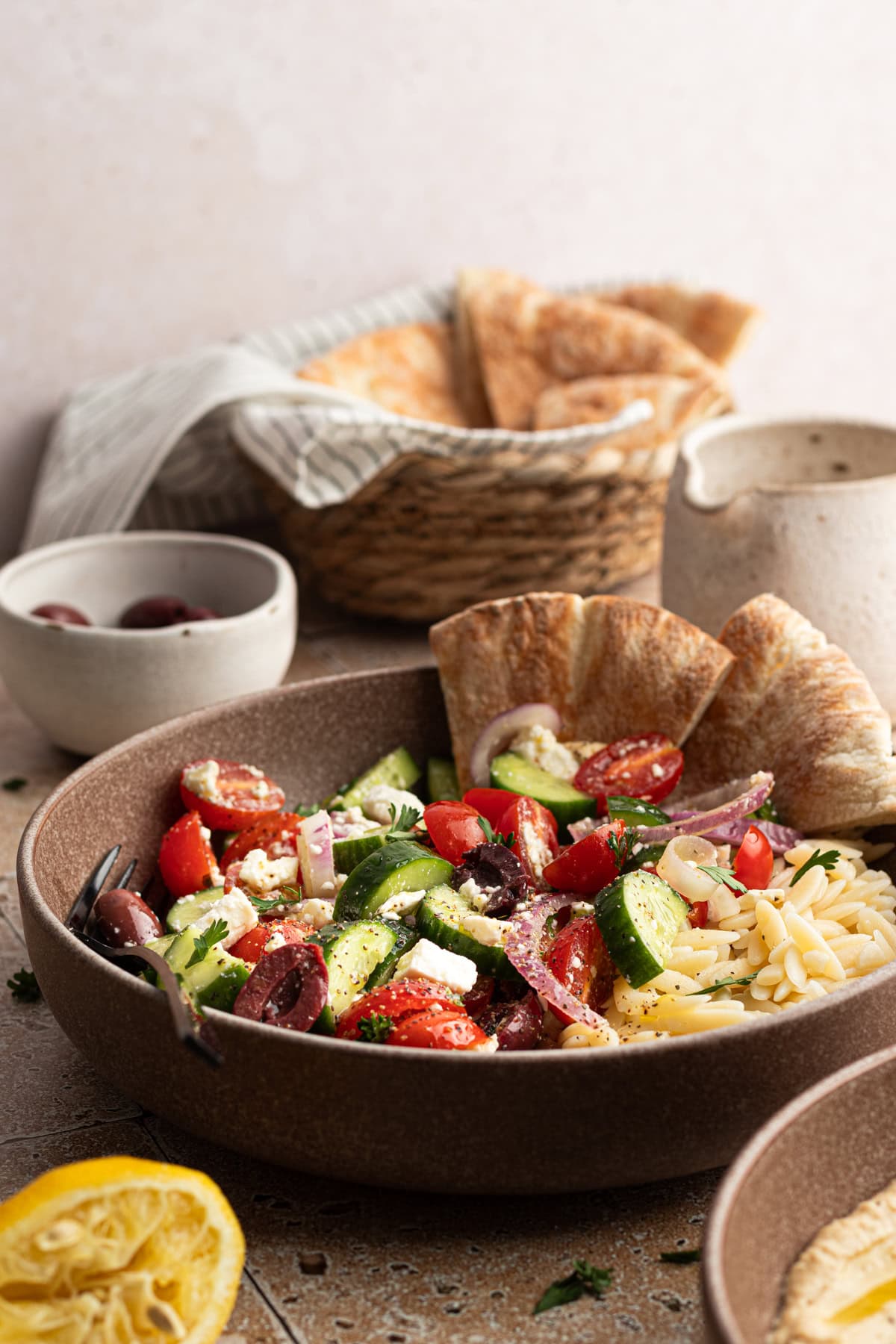 20 Minute Mediterranean Hummus Bowls