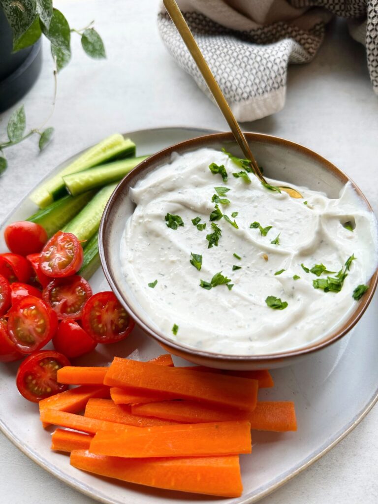 5-Minute-High-Protein-Veggie-Dip