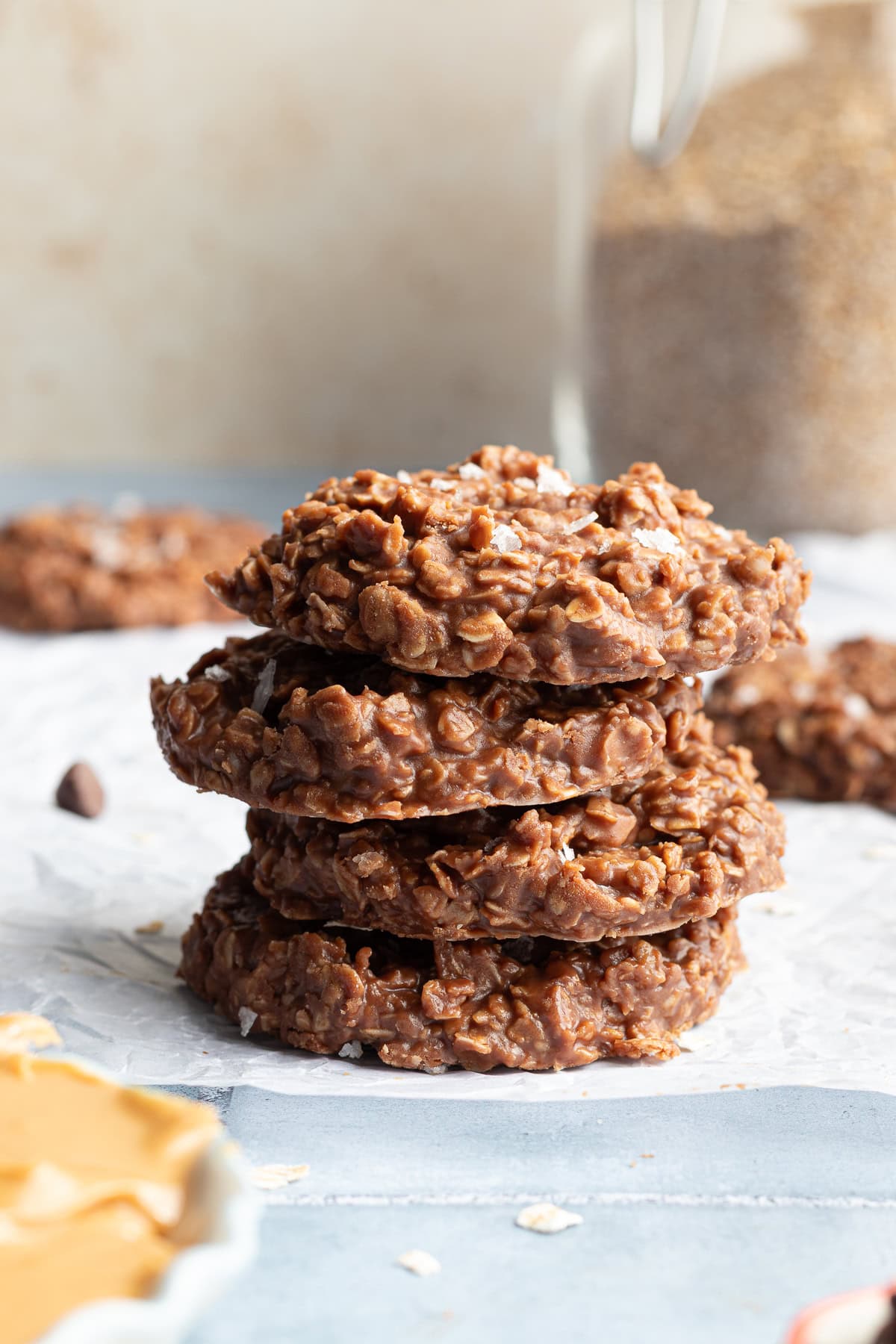Chocolate Peanut Butter No Bake Cookies