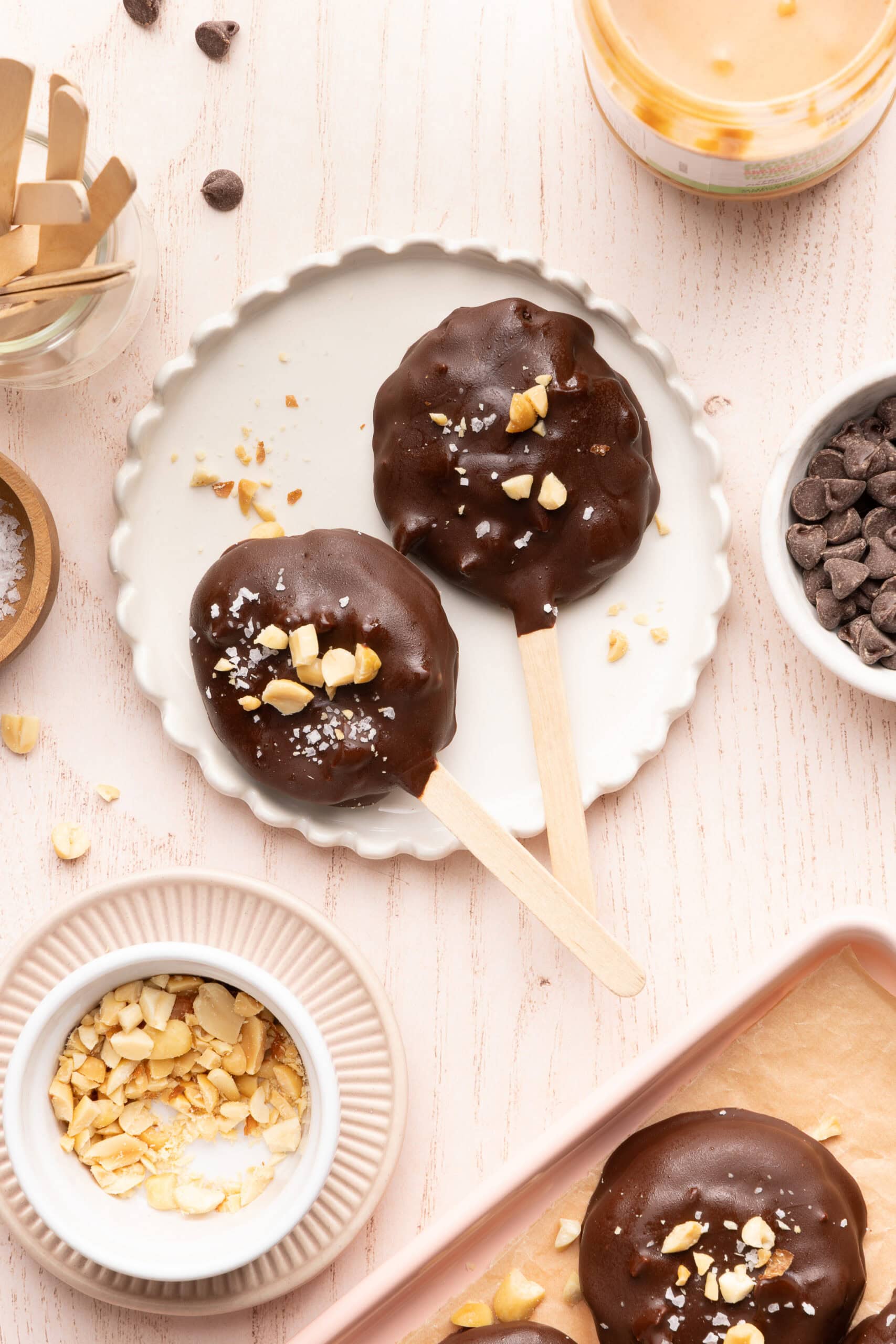 Peanut Butter Cup Yogurt Pops