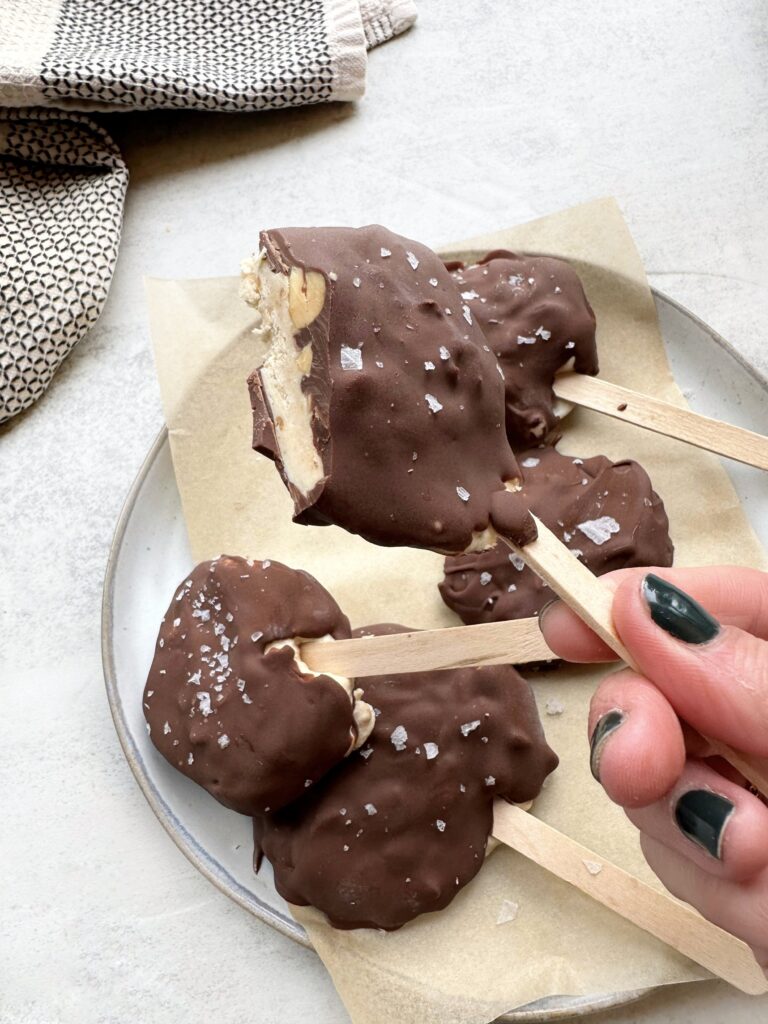 Peanut Butter Cup Yogurt Pops