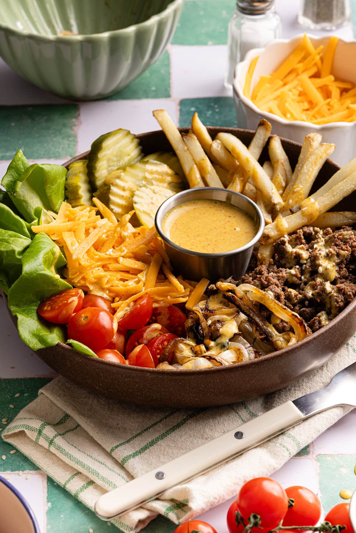 Burger Bowls with Special Sauce