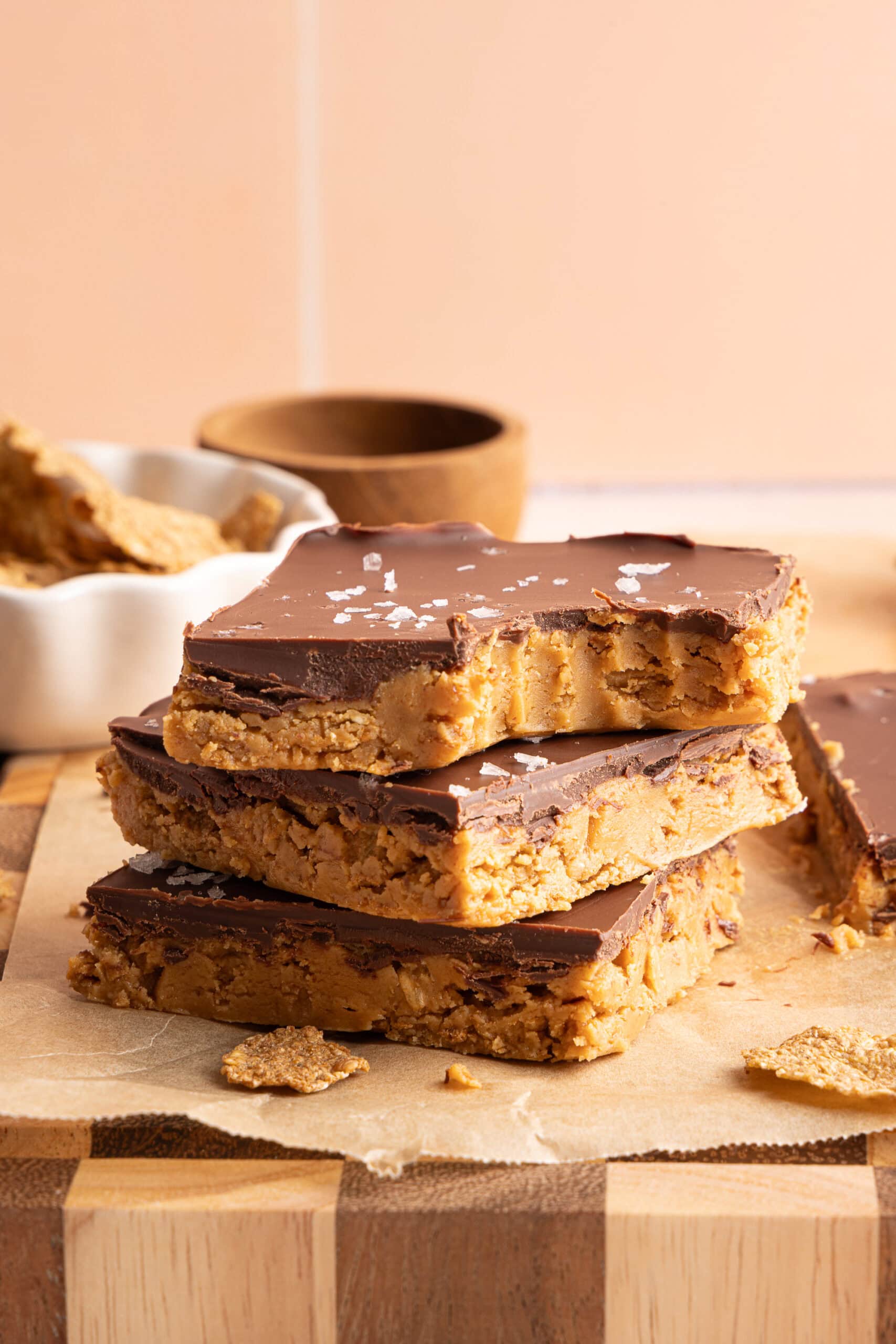 Chocolate Peanut Butter Crunch Bars