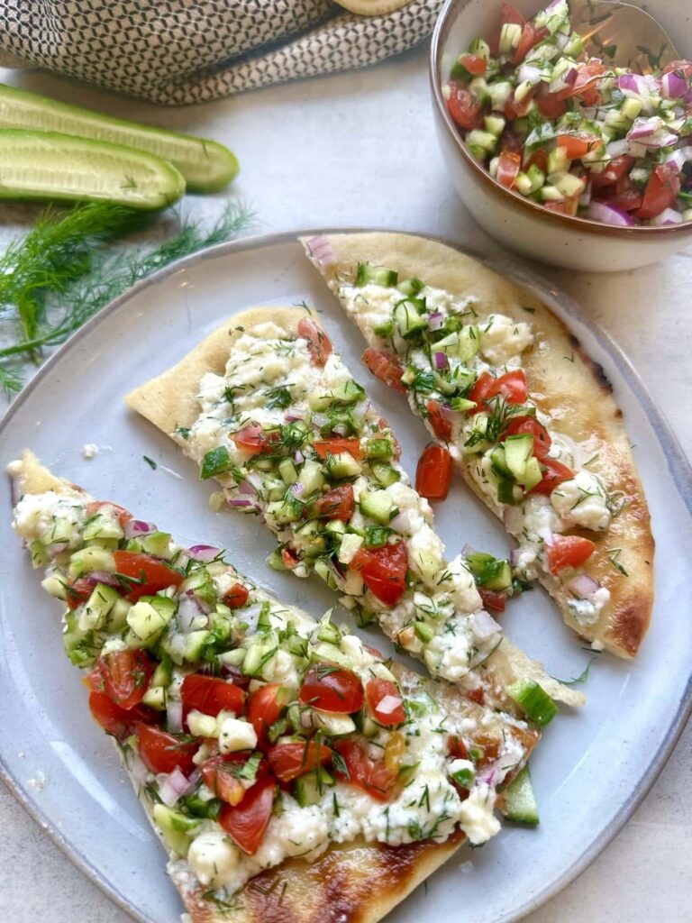 Smashed Feta Flatbread