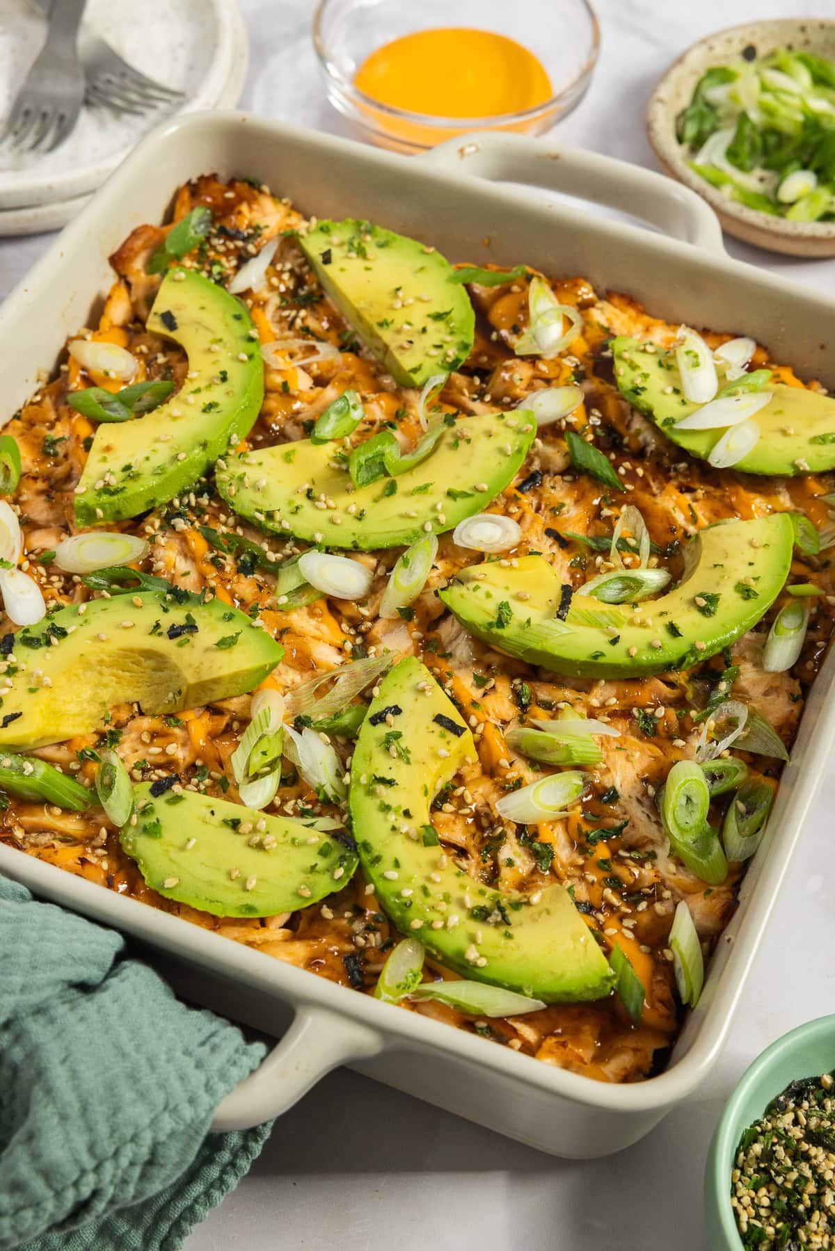 Salmon Sushi Bake