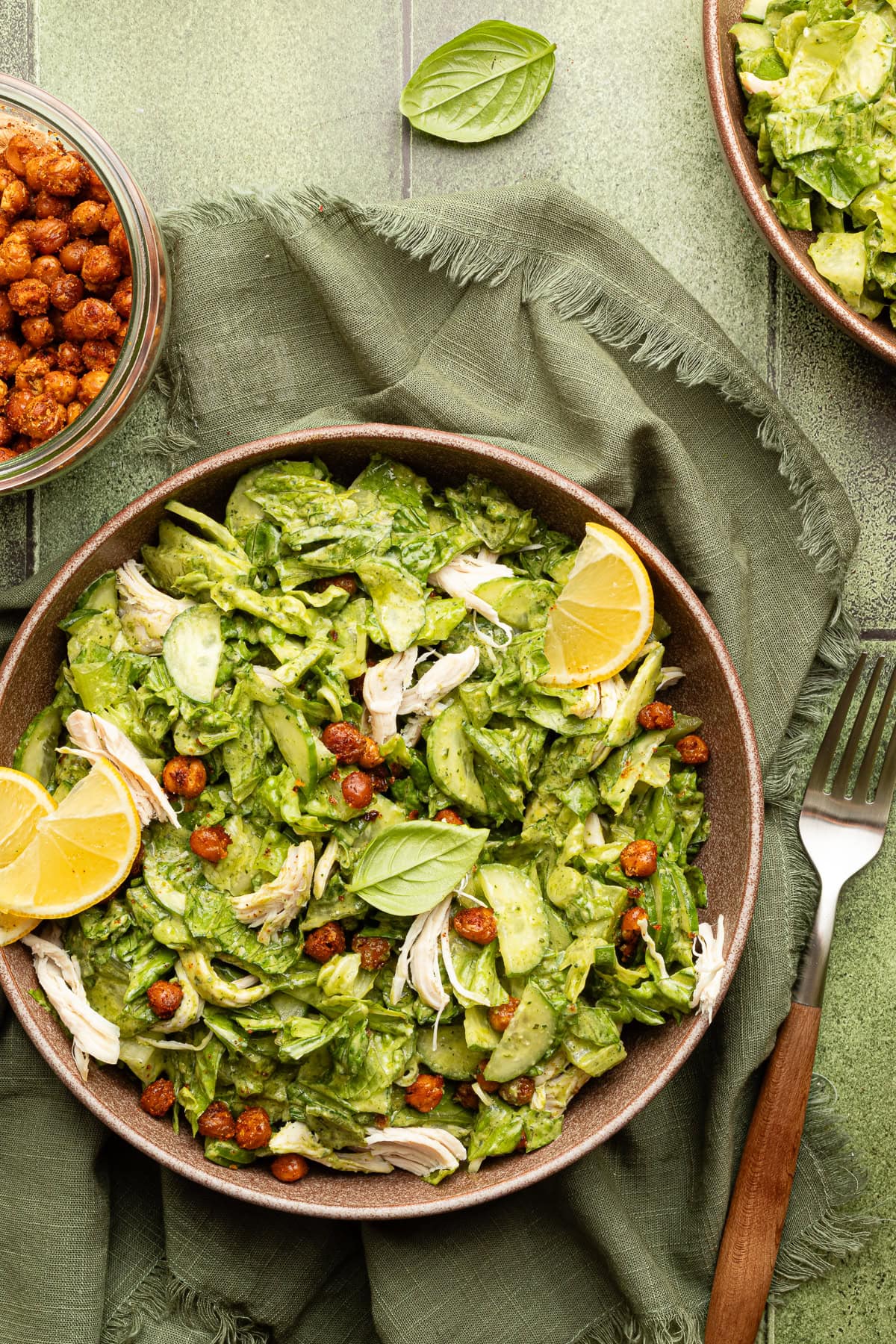 High Protein Green Goddess Salad