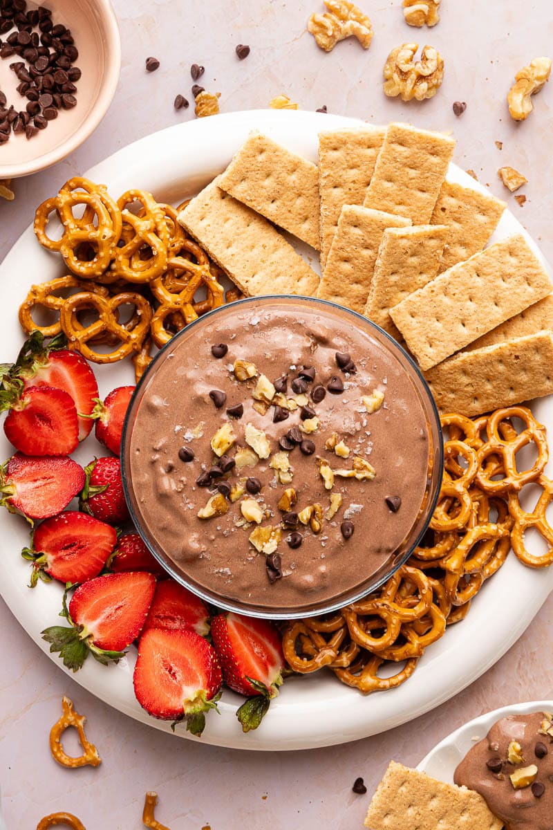 Chocolate Walnut Cottage Cheese Dip