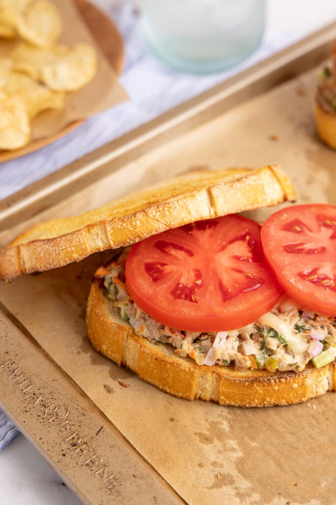 Crispy Veggie Tuna Melt