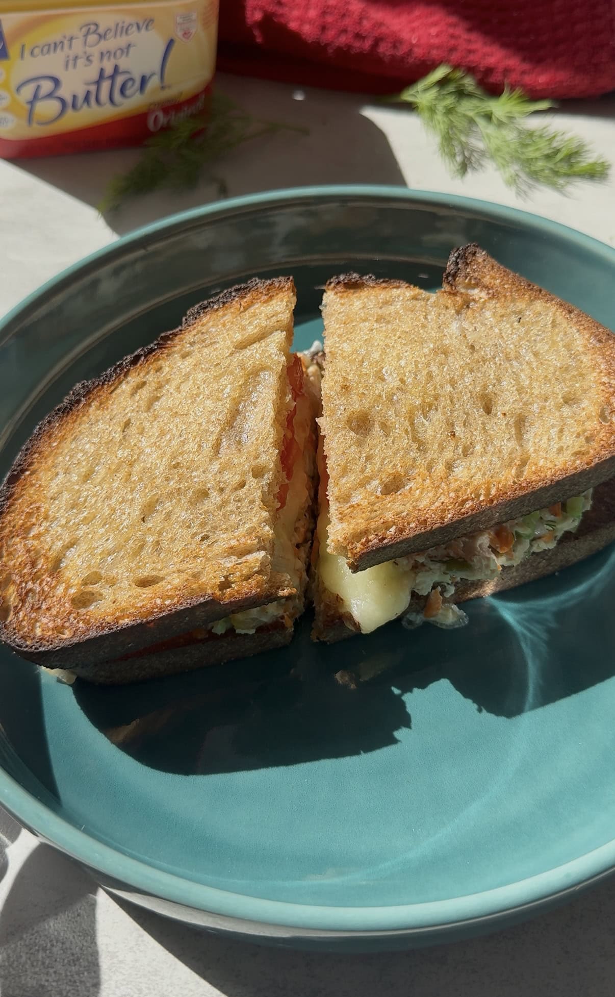 Crispy Veggie Tuna Melt