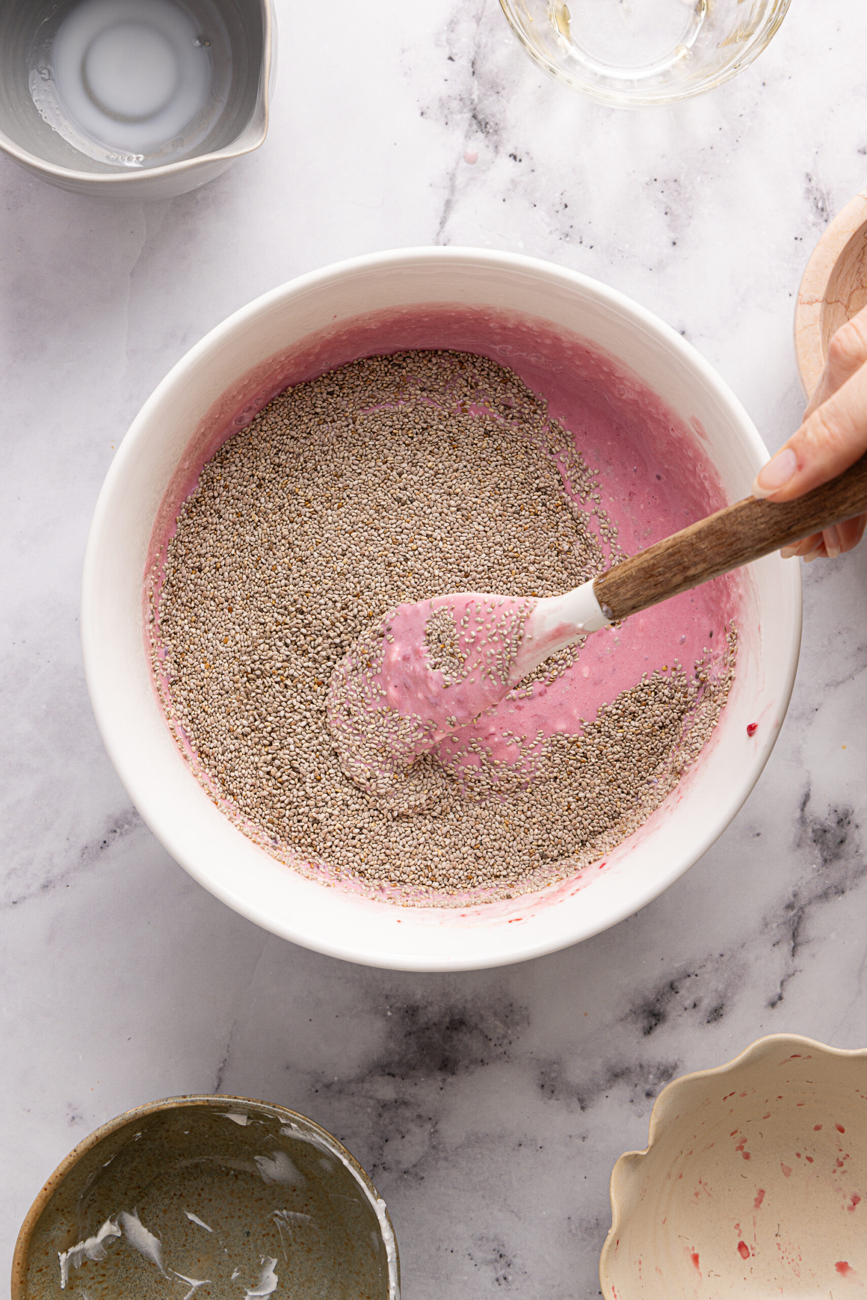 Raspberry Yogurt Chia Pudding