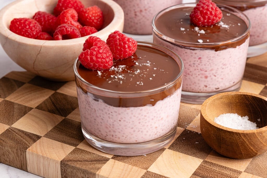 Raspberry Yogurt Chia Pudding